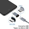 USB C to Micro USB Adapter, (4-Pack) Type C Female to Micro USB Male Convert Connector with Keychain Charge & Data Sync Compatible Samsung Galaxy S7/S7 Edge, Nexus 5/6 and Micro USB Devices(Grey) view 3