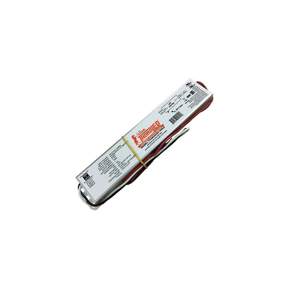 Fulham Lighting 3320 T1M1UNV105P-60F-DST Workhorse Single Channel-0-10V Dimming LED Driver-Universal Voltage Input-Programmable 250-1050mA Constant Current Output-60W Max-Compact Case with Terminals-IP60