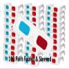 3D Red/Cyan Pro-Ana (TM) Anaglyph Cardboard Glasses - 100 Pair Folded - White Frame view 1