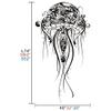 Jellyfish Tentacles Wall Sticker-Ocean Nautical Sea Decor view 3