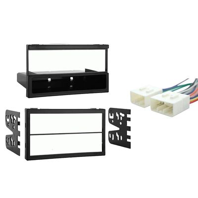 Harmony Audio HA-707903 Compatible with Mazda MX 5 Miata 2001 Factory Stereo to Aftermarket Radio Harness Adapter Plug and Metra 99-7505 Double DIN/Dual ISO Installation Multi-Kit