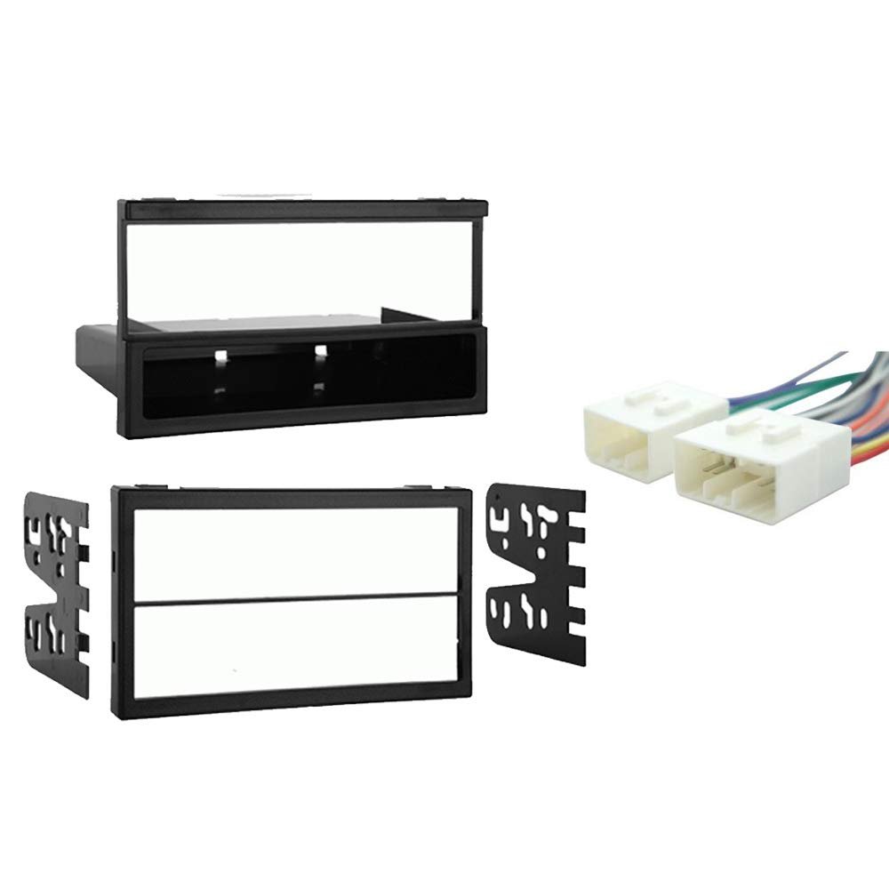 Harmony Audio HA-707903 Compatible with Mazda MX 5 Miata 2001 Factory Stereo to Aftermarket Radio Harness Adapter Plug and Metra 99-7505 Double DIN/Dual ISO Installation Multi-Kit