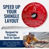 RevealTape by DCI - 5" Reveal Shingle Layout Tape, 200ft Non-Adhesive Roll - Roofing Layout Tape for Roof Valleys, Dormers & Skylights - Accurate Chalk Line Guide for Shingle Installation view 3