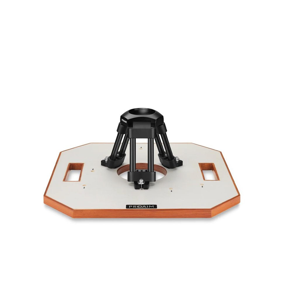 PROAIM Heavy-Duty Cinema Hi-Hat with Mitchell Mount, 200kg/440lb