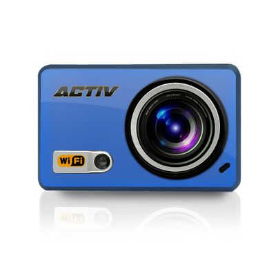 Sound Around Gear Pro Sports Action Camera - HD 1080P Mini Camcorder w/ WiFi, 8 MP Cam, LCD Screen USB SD Card HDMI, Battery - Waterproof Case, USB Cable, Suction Cup Handlebar Helmet Mount - Pyle GDV288BL (Blue)