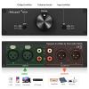Nobsound Mini Fully-Balanced/Single-Ended Passive Preamp; Hi-Fi Pre-Amplifier; XLR/RCA Volume Controller for Active Monitor Speakers (Black) view 3