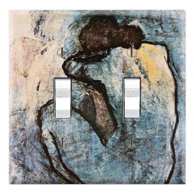 Graphics Wallplates - Blue Nude by Pablo Picasso - Dual Toggle Wall Plate Cover