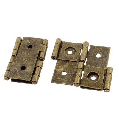 uxcell 2pcs 46mmx54mm Retro Style Double Acting Folding Screen Hinge