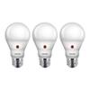 Philips LED Dusk-To-Dawn Outdoor A19 Light Bulb, Flicker-Free, 800 Lumen, Soft White Light (2700K), 8W=60W, E26 Base, 3-Pack view 1