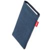 fitBAG Jive Blue Custom Tailored Sleeve for HTC Bolt / 10 evo. Fine Suit Fabric Pouch with Integrated Microfibre Lining for Display Cleaning view 1