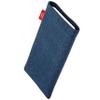 fitBAG Jive Blue Custom Tailored Sleeve for HTC Bolt / 10 evo. Fine Suit Fabric Pouch with Integrated Microfibre Lining for Display Cleaning view 2