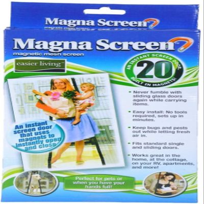 MAGNA MESH SCREEN HAS 20 MAGNETS (Box may vary) (2 pack, 40 Magnets) by MAGNA SCREEN