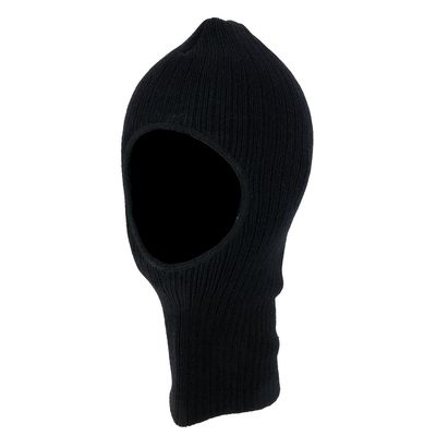 Made in USA, 1 Hole Ribbed Acrylic Face Protection with 3M Thinsulate Platinum Insulation - Black