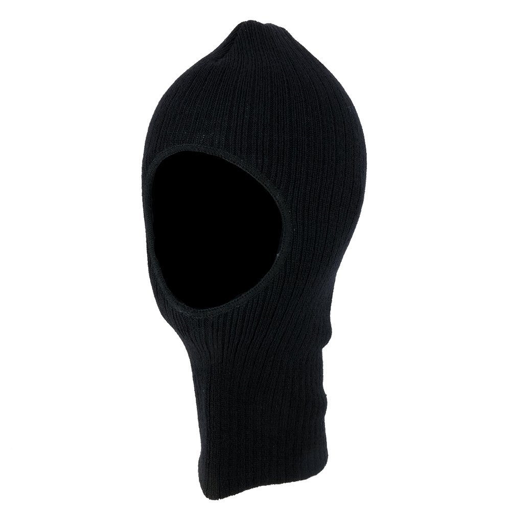 Made in USA, 1 Hole Ribbed Acrylic Face Protection with 3M Thinsulate Platinum Insulation - Black