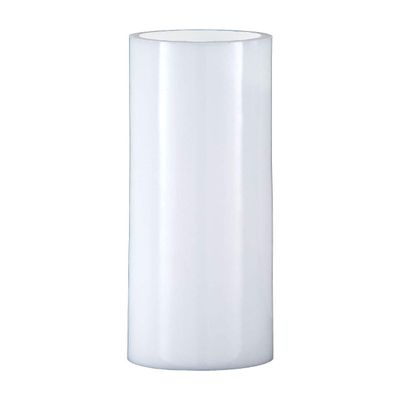B&P Lamp 3" By 10" Mid-Century Modern Opal Cylinder Shade