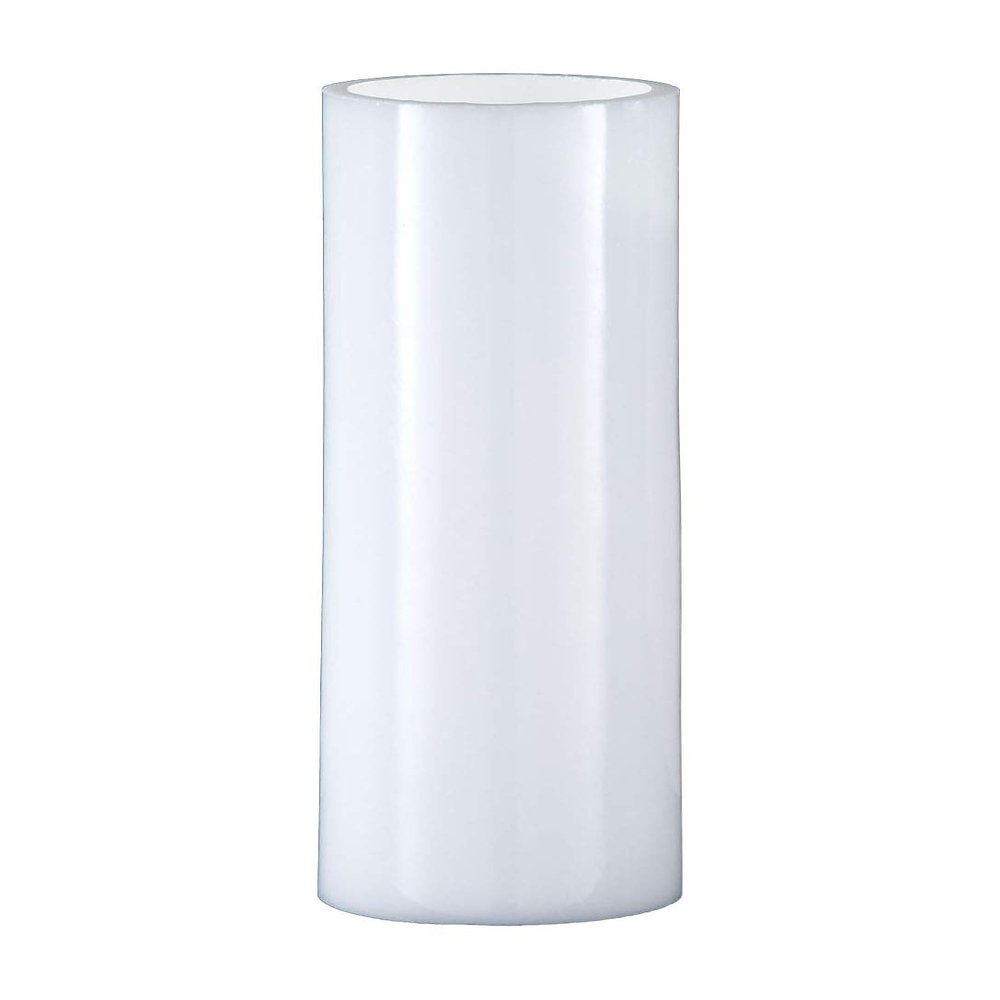 B&P Lamp 3" By 10" Mid-Century Modern Opal Cylinder Shade