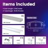 Muzata 5Pack 3.3FT/1M LED Channel Aluminum U Shape Silver LED Strip Diffuser Channel with Milky White Cover Easy Installation U1SW WW 1M view 4
