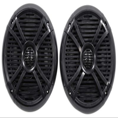 Rockville Pair RMSTS80B 1000W 8" Marine Boat Speakers 4-Ohm, Waterproof, PEI Dome Tweeter, Durable ABS Basket for Marine and Outdoor Audio