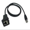 CERRXIAN RJ45 Male to Female LAN Ethernet Network Cat 5e Panel Mount Cable (Black)(1m) view 2