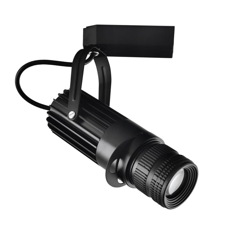 LUMINTURS 10W LED Track Picture Spot Downlight Focus Adjustable Zoom Lamp Fixture Light Compatible with Two Line Track(L Type) Warm white