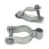 Pressed Steel Chain Link Fence Frame Hinge w/Bolt - (2 Sets Pack) (1-5/8") view 2