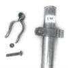 Pressed Steel Chain Link Fence Frame Hinge w/Bolt - (2 Sets Pack) (1-5/8") view 3