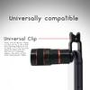 Blue Lightning Telescope Camera Lens HD 8X Optical Zoom Telescope Camera Lens for Mobile Phone with Universal Clip Suitable for iPhone Samsung LG Asus Sony iPad view 2