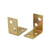 uxcell 25mmx25mmx16mm Iron Square End Corner Brace Joint Angle Brackets Brass Tone 20pcs view 2