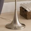 Kings Brand 68" Brushed Nickel With White Fabric Shade Floor Lamp view 4