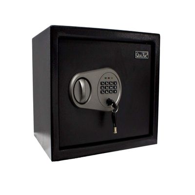 Qualarc NOCH-25EL Electronic Digital Home and Office Security Solid Steel Safe with Keypad Lock .5 Cubic Feet, 5 cu'