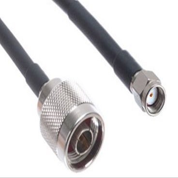 N Male to SMA Male Reverse Polarity Times Microwave LMR240 Ultraflex Cable 25ft