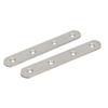 uxcell 5pcs 125mmx20mmx3mm Half Round End Flat Fixing Mending Plates view 2