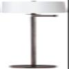 Regency Hill 60 1/2" High White and Bronze Swing Arm Floor Lamp Living Room view 1