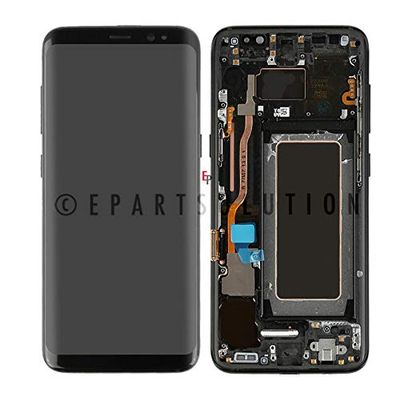 ePartSolution_LCD Display Digitizer Touch Screen + Frame Assembly for Samsung Galaxy S8 SM-G950 Replacement Part USA (Black)