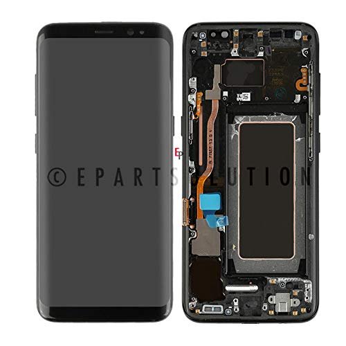 ePartSolution_LCD Display Digitizer Touch Screen + Frame Assembly for Samsung Galaxy S8 SM-G950 Replacement Part USA (Black)