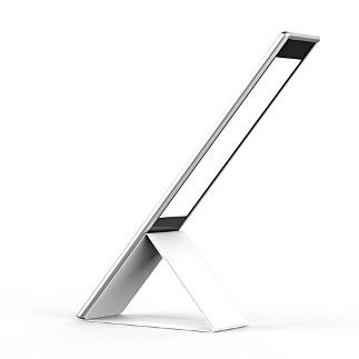 ARTIX Contemporary Lamp | Aluminum Satin-Finish with Smart LED Eye Protecting Technology | Chargeable and Portable with Dimming Ability and Adjustable Stand