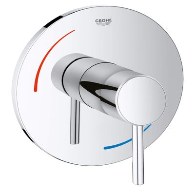 Grohe 29100001 Concetto Soft Single-Handle Bath/Shower Trim Kit in Starlight Chrome (Valve Sold Separately)