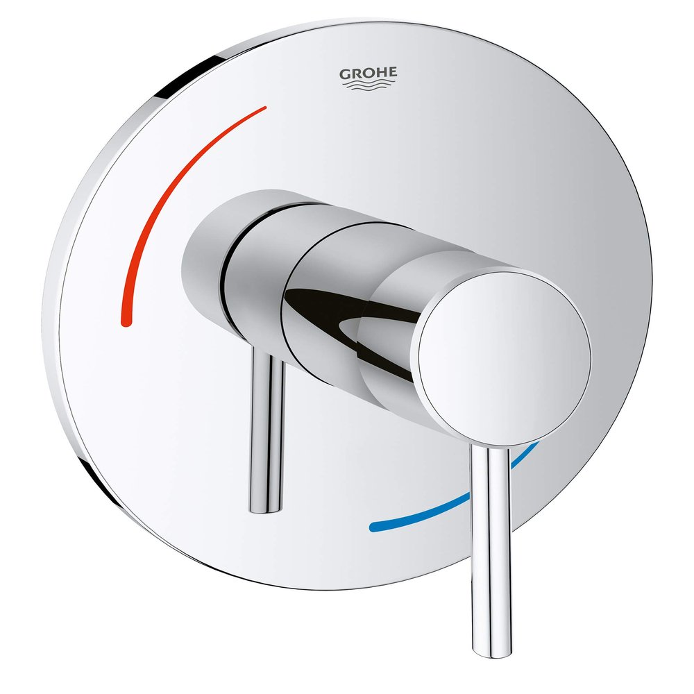 Grohe 29100001 Concetto Soft Single-Handle Bath/Shower Trim Kit in Starlight Chrome (Valve Sold Separately)