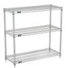Nexel (3 Shelf Media Stand Silver Epoxy, 60 x 14 view 2