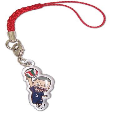 Great Eastern Entertainment Haikyu!!- Tanaka Metal Cell Phone Charm