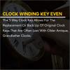 Brass Blessing Clock Winding Key - 5024 view 2
