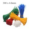 100 x Brown Nylon Cable Ties 300 x 4.8mm / Extra Strong Zip Tie Wraps view 3