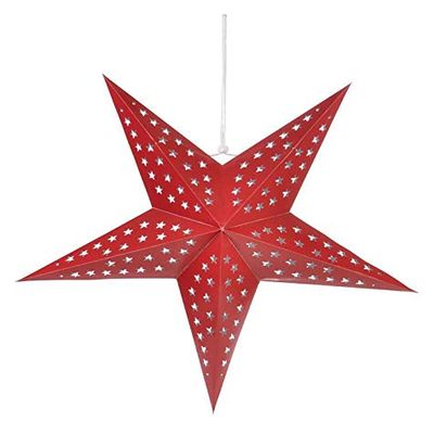 Quasimoon PaperLanternStore.com Solid Red Star Lantern (10 Pack)