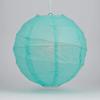 PaperLanternStore.com 8 Inch Water Blue Irregular Ribbed Paper Lantern (10 PACK) view 1