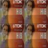 TDK Hi8 Premium Video Cassettes, 120 minutes, Pack of 4 view 1
