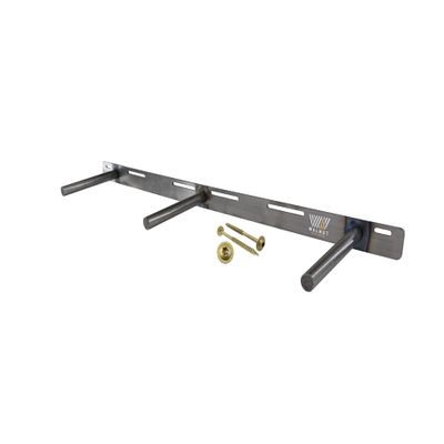 Floating Shelf Bracket - 32 Hidden Shelf Brackets, 150 LB Weight Capacity, Supports Wall Mounted Floating Shelves of Any Length, 3/4 Inch Industrial Solid Steel Support Rods Walnut Wood Works