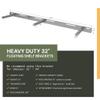 Floating Shelf Bracket - 32 Hidden Shelf Brackets, 150 LB Weight Capacity, Supports Wall Mounted Floating Shelves of Any Length, 3/4 Inch Industrial Solid Steel Support Rods Walnut Wood Works view 4