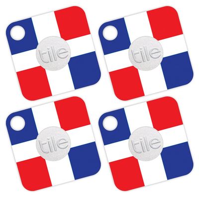 MightySkins Skin Compatible with Tile Mate - Dominican Flag | Protective, Durable, and Unique Vinyl Decal wrap Cover | Easy to Apply, Remove, and Change Styles | Made in The USA