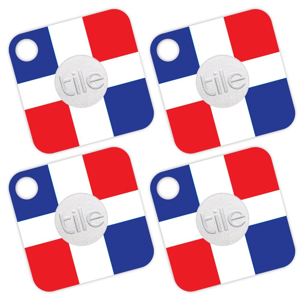 MightySkins Skin Compatible with Tile Mate - Dominican Flag | Protective, Durable, and Unique Vinyl Decal wrap Cover | Easy to Apply, Remove, and Change Styles | Made in The USA