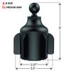 RAM Mounts RAP-B-299-4-UN10U X-Grip Large Phone Mount with RAM Stubby Cup Holder Base with Medium Arm view 3